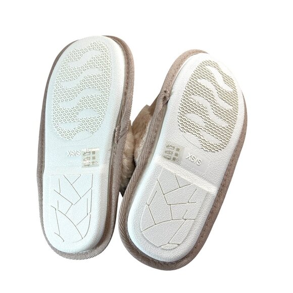 Chinese Laundry Womens Slippers Tan/Cream Faux Fur Size XS/S NWT - Picture 5 of 8